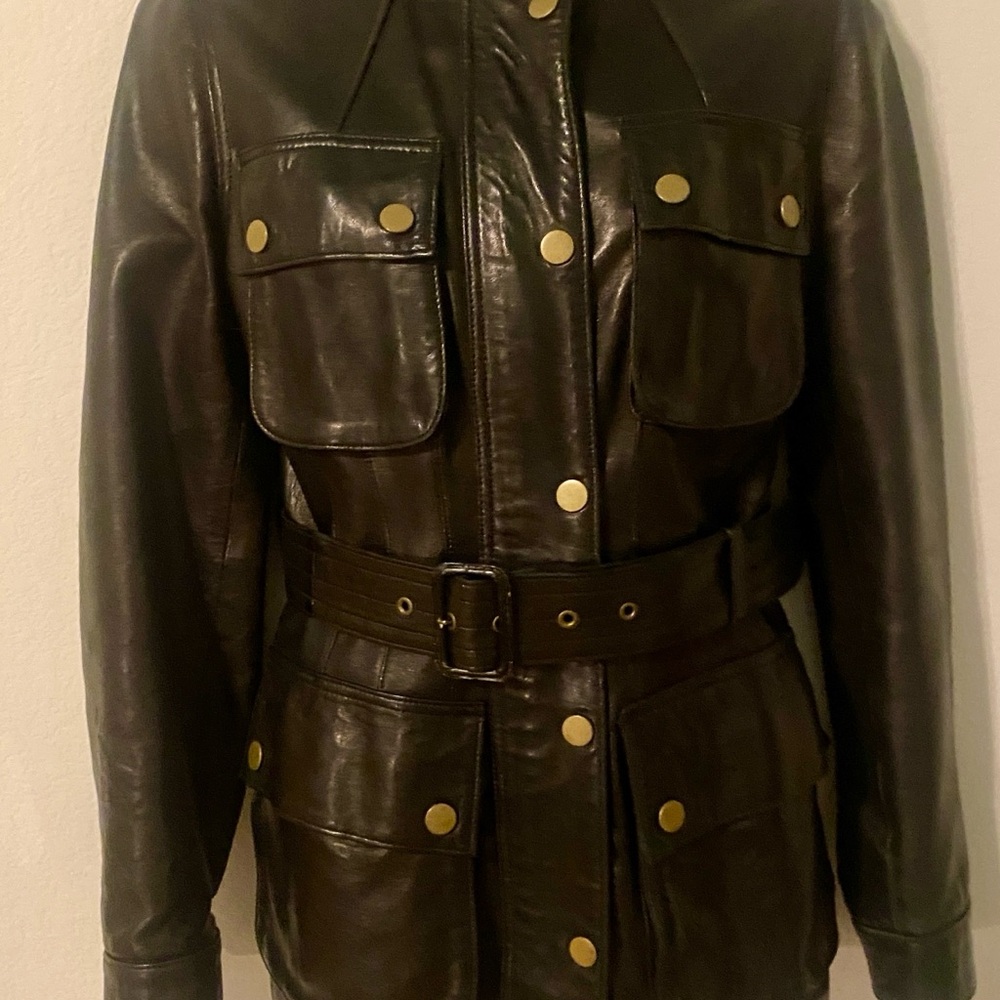 Black Leather Jacket Banana Republic